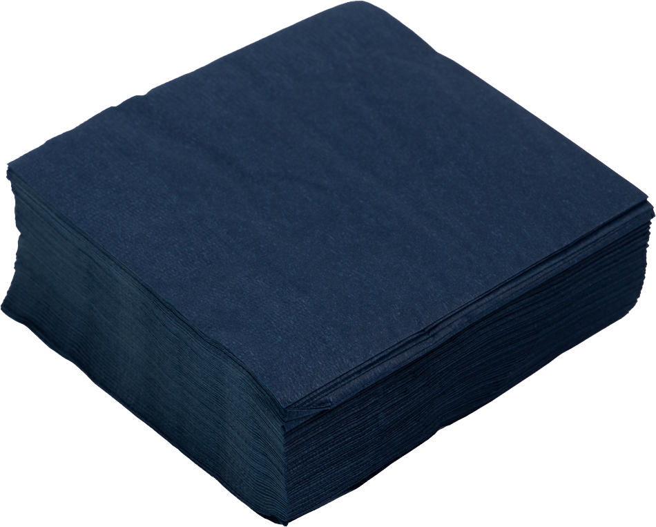 Navy Blue 5 x 5 3-Ply Beverage Napkins
