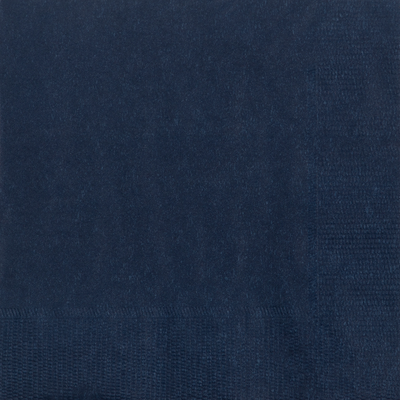 Navy Blue 5 x 5 3-Ply Beverage Napkins
