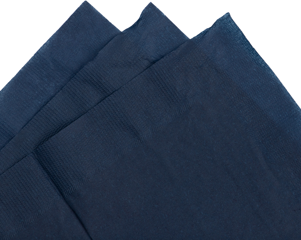 Navy Blue 5 x 5 3-Ply Beverage Napkins