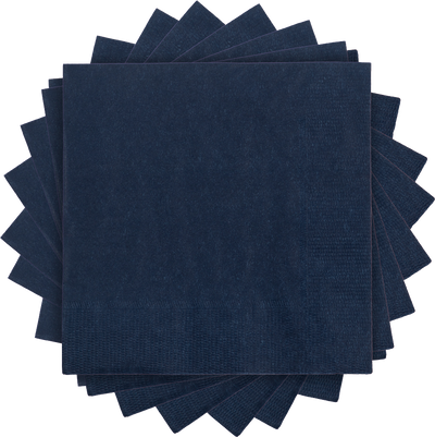 Navy Blue 5 x 5 3-Ply Beverage Napkins