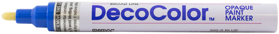 Blue Broad Line Opaque Paint Marker