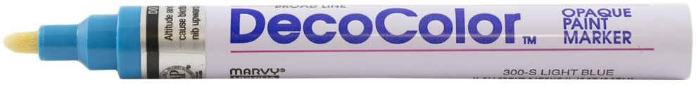 Light Blue Broad Line Opaque Paint Marker