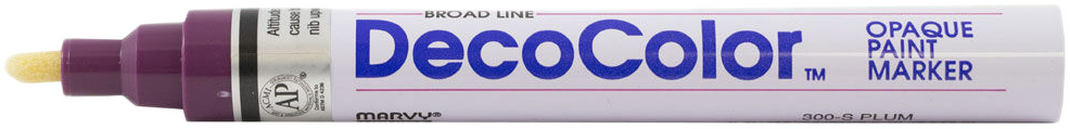 Plum Broad Line Opaque Paint Marker