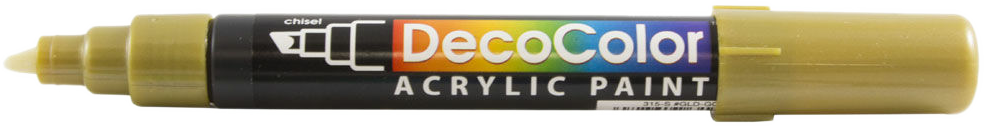 Gold Chisel Tip Acrylic Paint Marker