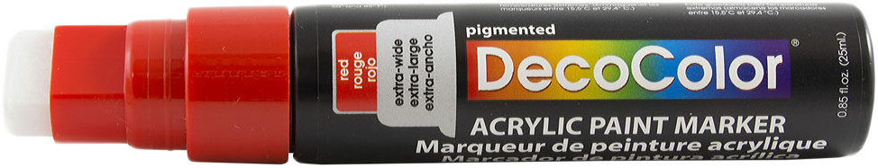 Red Jumbo Acrylic Paint Marker