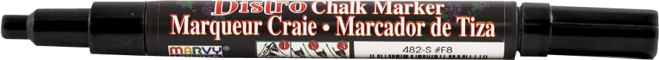 Black Fine Point Chalk Marker