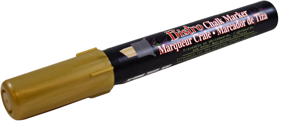 Gold Metallic Chisel Tip Chalk Marker
