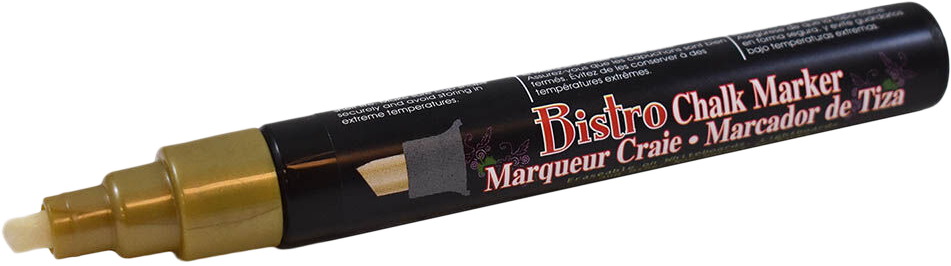 Gold Metallic Chisel Tip Chalk Marker