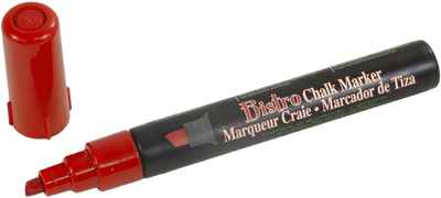 Red Chisel Tip Chalk Marker