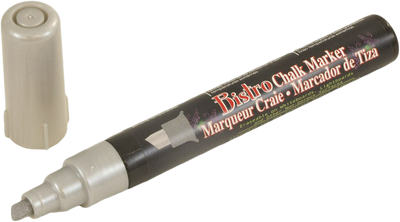 Silver Metallic Chisel Tip Chalk Marker