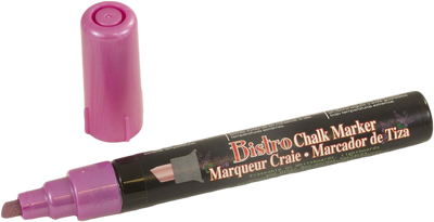 Violet Red Metallic Chisel Tip Chalk Marker
