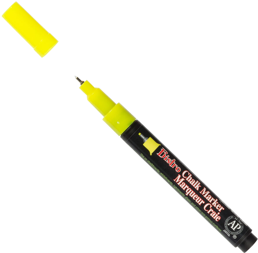 Neon Yellow Extra Fine Point Bistro Chalk Marker