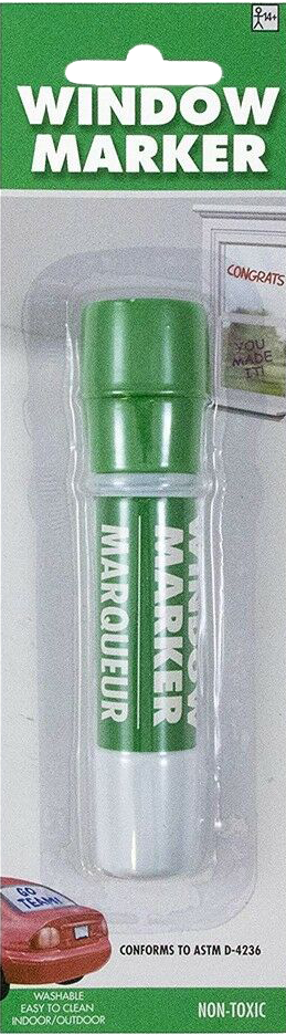 Green Washable Window Paint Marker