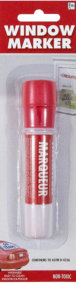 Red Washable Window Paint Marker