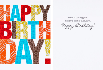 Happy Birthday Assorted Cards - 50 Pack