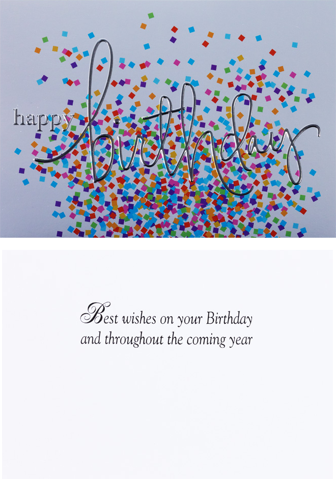 Happy Birthday Assorted Cards - 50 Pack