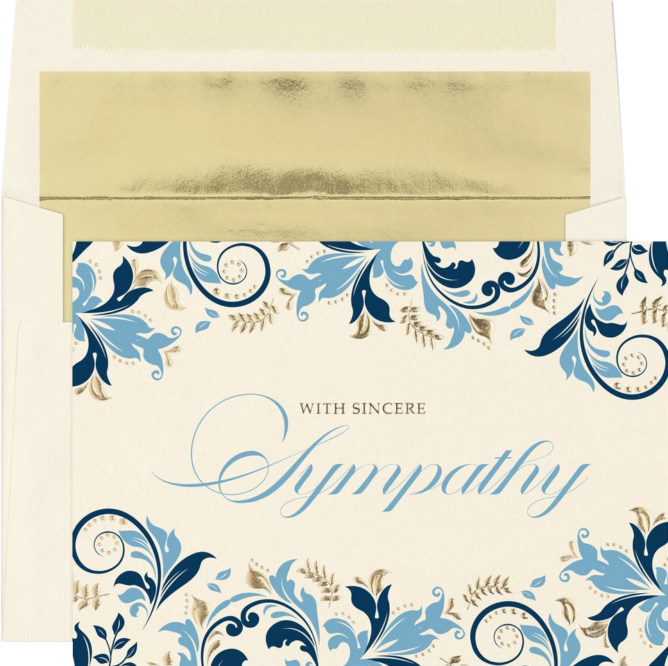 With Sincere Sympathy Card Set - 25 Pack