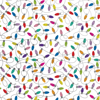 Christmas Lights 24" x 833' Bulk Wrapping Paper (1666 Sq Ft)