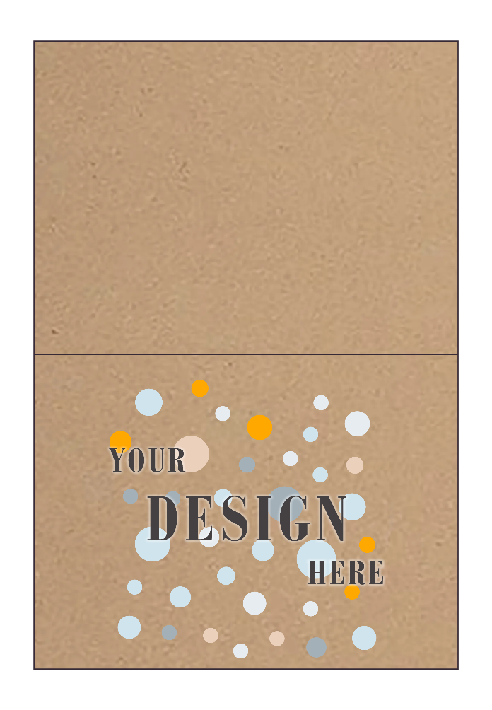 Grocery Bag 60lb A6 Foldover Cards (4 5/8 x 6 1/4)