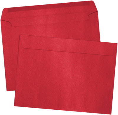 Jupiter Red Metallic 32lb 9 x 12 Booklet Envelopes