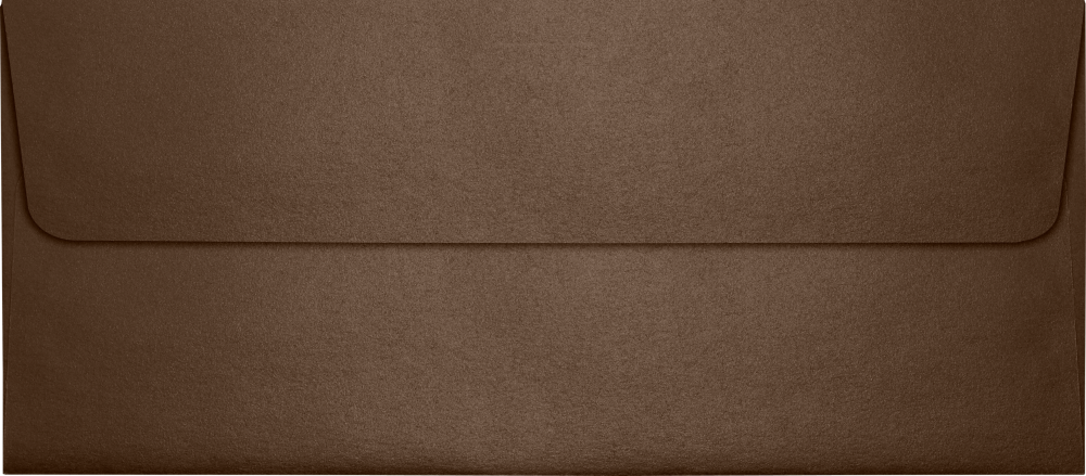 Bronze Brown Metallic 32lb #10 Square Flap Envelopes (4 1/8 x 9 1/2) with Peel & Seal