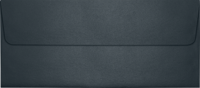 Anthracite Black Metallic 32lb #10 Square Flap Envelopes (4 1/8 x 9 1/2) with Peel & Seal