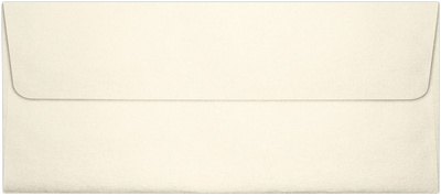 Champagne Ivory Metallic 32lb #10 Square Flap Envelopes (4 1/8 x 9 1/2) with Peel & Seal