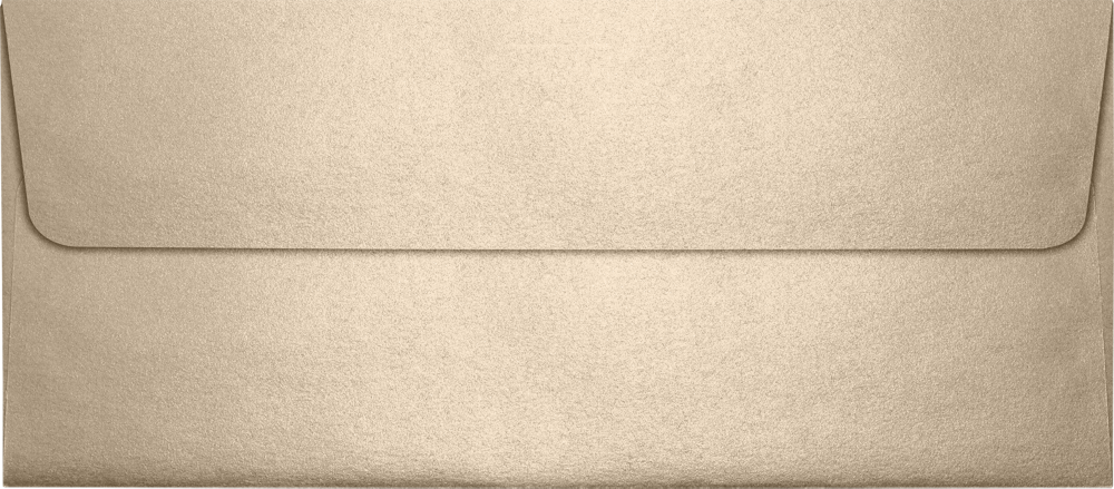 Light Brown Taupe Metallic 32lb #10 Square Flap Envelopes (4 1/8 x 9 1/2) with Peel & Seal