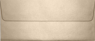 Light Brown Taupe Metallic 32lb #10 Square Flap Envelopes (4 1/8 x 9 1/2) with Peel & Seal