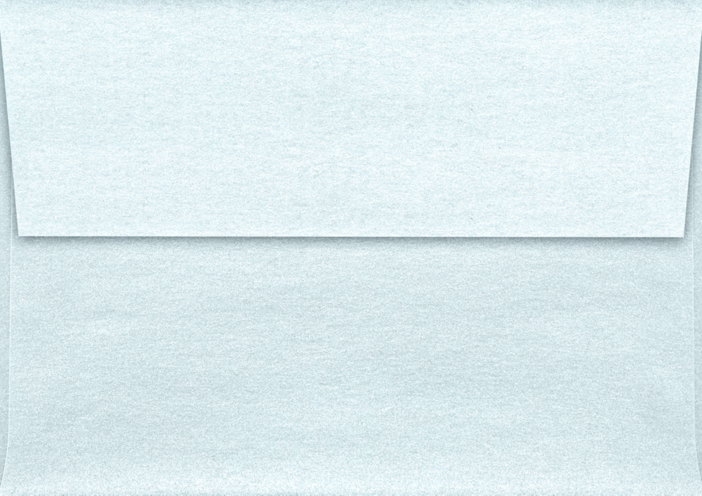 Aquamarine Blue Metallic 32lb A1 Invitation Envelopes (3 5/8 x 5 1/8) with Peel & Seal