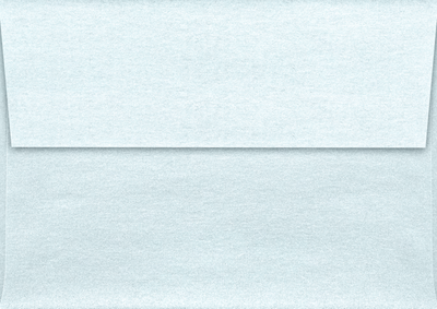 Aquamarine Blue Metallic 32lb A1 Invitation Envelopes (3 5/8 x 5 1/8) with Peel & Seal