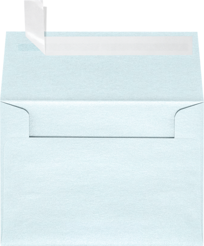 Aquamarine Blue Metallic 32lb A1 Invitation Envelopes (3 5/8 x 5 1/8) with Peel & Seal