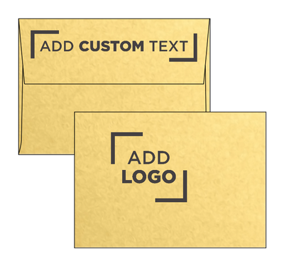 Gold Metallic 32lb A1 Invitation Envelopes (3 5/8 x 5 1/8) with Peel & Seal