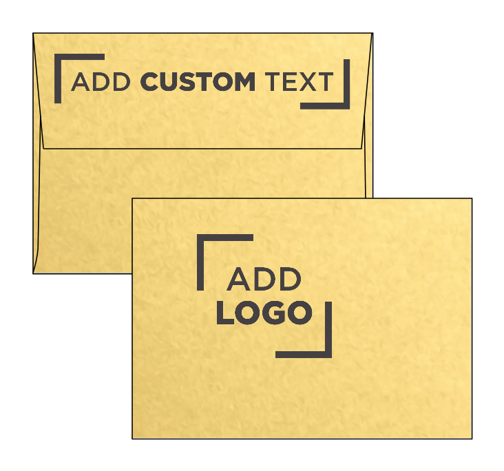 Gold Metallic 32lb A1 Invitation Envelopes (3 5/8 x 5 1/8) with Peel & Seal
