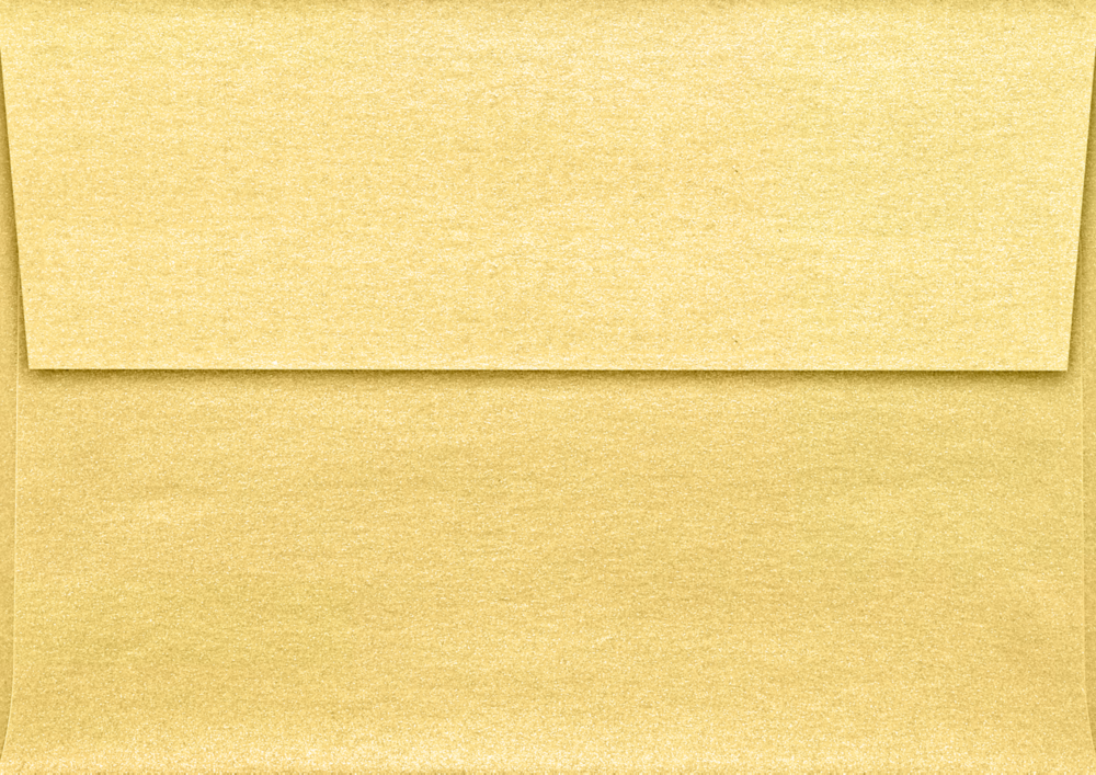 Gold Metallic 32lb A1 Invitation Envelopes (3 5/8 x 5 1/8) with Peel & Seal