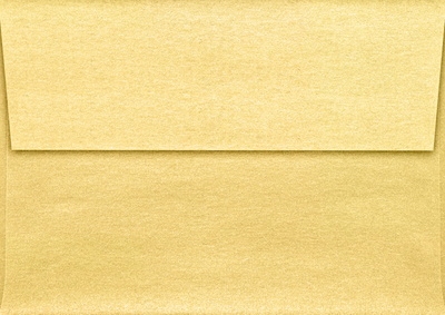 Gold Metallic 32lb A1 Invitation Envelopes (3 5/8 x 5 1/8) with Peel & Seal