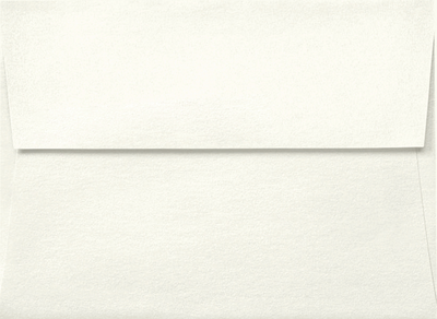 White Quartz Metallic 32lb A1 Invitation Envelopes (3 5/8 x 5 1/8) with Peel & Seal