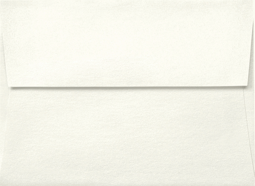 White Quartz Metallic 32lb A1 Invitation Envelopes (3 5/8 x 5 1/8) with Peel & Seal