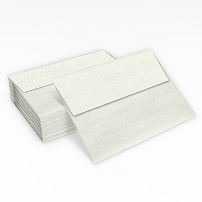 White Quartz Metallic 32lb A1 Invitation Envelopes (3 5/8 x 5 1/8) with Peel & Seal