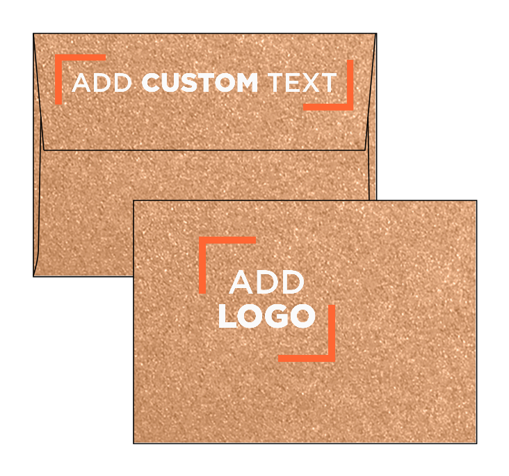 Copper Brown Metallic 32lb A1 Invitation Envelopes (3 5/8 x 5 1/8) with Peel & Seal