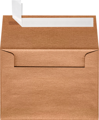 Copper Brown Metallic 32lb A1 Invitation Envelopes (3 5/8 x 5 1/8) with Peel & Seal