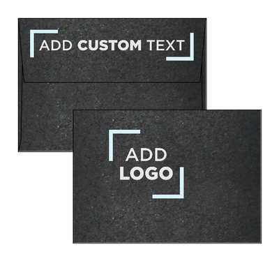 Anthracite Black Metallic 32lb A1 Invitation Envelopes (3 5/8 x 5 1/8) with Peel & Seal