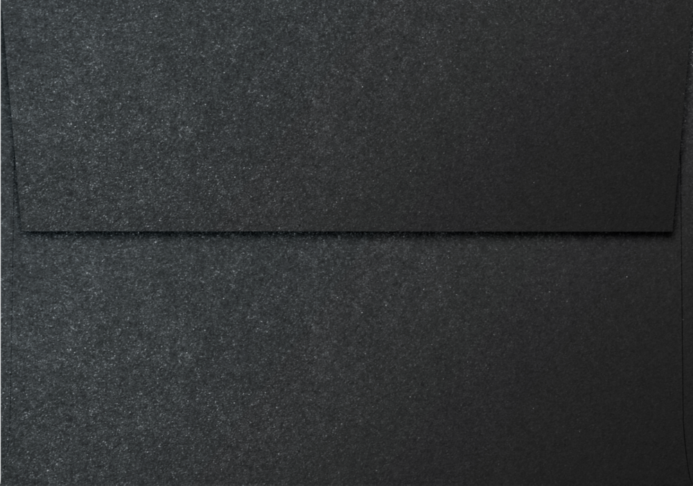Anthracite Black Metallic 32lb A1 Invitation Envelopes (3 5/8 x 5 1/8) with Peel & Seal
