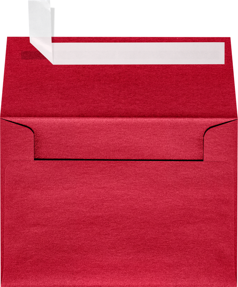 Jupiter Red Metallic 32lb A1 Invitation Envelopes (3 5/8 x 5 1/8) with Peel & Seal