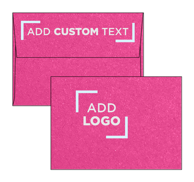 Azaela Fuchsia Pink Metallic 32lb A1 Invitation Envelopes (3 5/8 x 5 1/8) with Peel & Seal