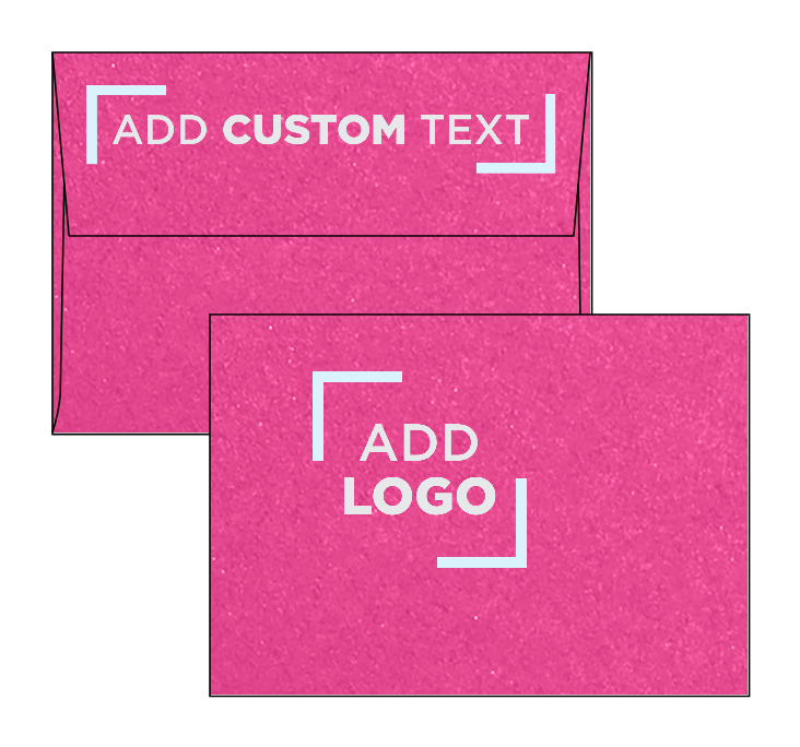 Azaela Fuchsia Pink Metallic 32lb A1 Invitation Envelopes (3 5/8 x 5 1/8) with Peel & Seal