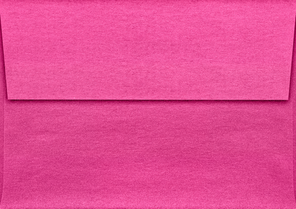 Azaela Fuchsia Pink Metallic 32lb A1 Invitation Envelopes (3 5/8 x 5 1/8) with Peel & Seal