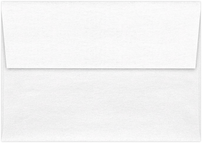 Crystal White Metallic 32lb A1 Invitation Envelopes (3 5/8 x 5 1/8) with Peel & Seal