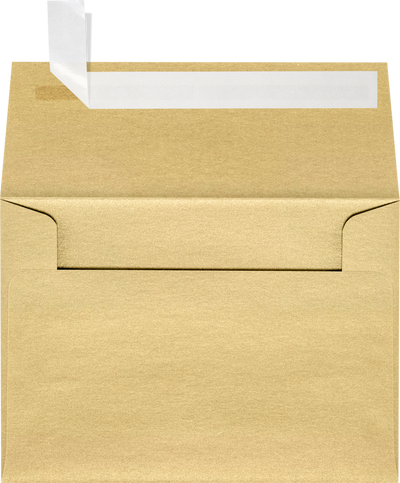 Light Gold Blonde Metallic 32lb A1 Invitation Envelopes (3 5/8 x 5 1/8) with Peel & Seal
