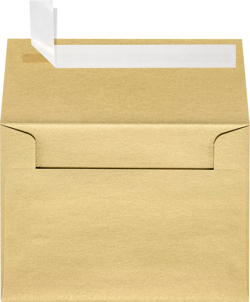 Light Gold Blonde Metallic 32lb A1 Invitation Envelopes (3 5/8 x 5 1/8) with Peel & Seal